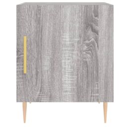 Berkfield Home Bedside Cabinets 2 pcs Grey Sonoma 40x40x50 cm Engineered Wood - Size: 40 x 40 x 50 cm - thumbnail 6