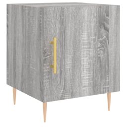 Berkfield Home Bedside Cabinets 2 pcs Grey Sonoma 40x40x50 cm Engineered Wood - Size: 40 x 40 x 50 cm - thumbnail 5