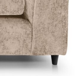 Abakus Direct Harriet Crushed Chenille 4 Seater Sofa in Cream - thumbnail 4