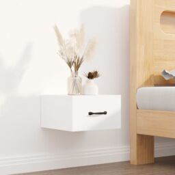 Berkfield Home Wall-mounted Bedside Cabinets 2 pcs White 35x35x20 cm - Size: 35 x 35 x 20 cm - thumbnail 3
