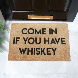 Artsy Mats Come in if You Have Doormat Man Cave in Black - Size: 40 cm x 60 cm - thumbnail 2