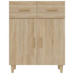 Berkfield Home Sideboard Sonoma Oak 69.5x34x90 cm Engineered Wood in Brown - thumbnail 3