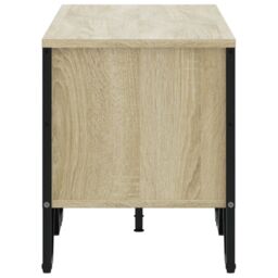 Berkfield Home TV Cabinet Sonoma Oak 122x34x41 cm Engineered Wood in Brown - Size: 122 x 34 x 41 cm - thumbnail 5