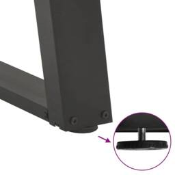 Berkfield Home Coffee Table Legs U-Shaped 2 pcs Anthracite 28x(42-43) cm Steel in Charcoal - thumbnail 9