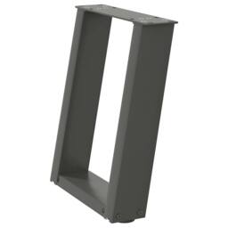 Berkfield Home Coffee Table Legs U-Shaped 2 pcs Anthracite 28x(42-43) cm Steel in Charcoal - thumbnail 4