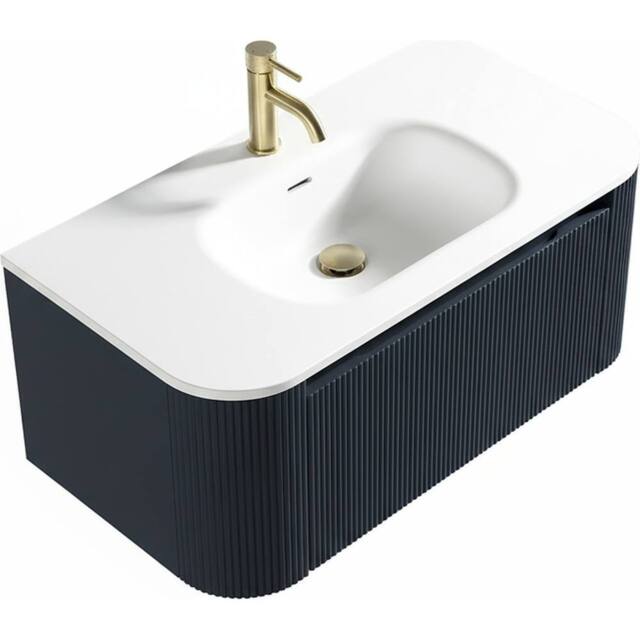 Bathroom Kingdom Monza Midnight Wall Hung Vanity Basin 870mm - image 1