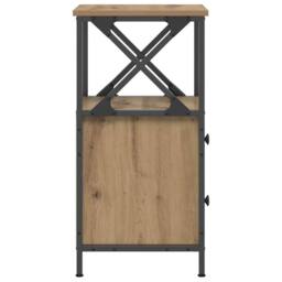 Berkfield Home Bedside Cabinet Artisan Oak 34x35.5x70 cm Engineered Wood in Brown - thumbnail 5