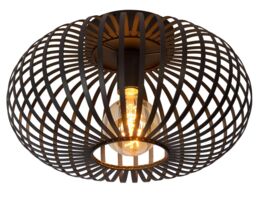 Lucide 'MANUELA' Stylish Dimmable Indoor LED Flush Ceiling Light 1xE27 in Black