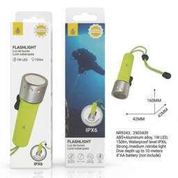 Dragodirect Diving Light 1W XPE 150 Lumen Underwater Torch in Yellow - thumbnail 5