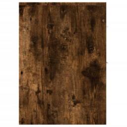 Berkfield Home Narrow Bathroom Cupboard with Wheels Smoked Oak Engineered Wood in Brown - thumbnail 5