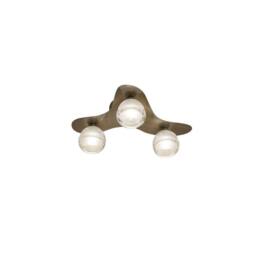 Netlighting Loop Ceiling 3 Light G9 Antique Brass in Bronze - thumbnail 1