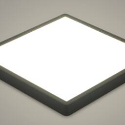 Goeco LED Ceiling Light 4500K 36W Square for Bathroom Bedroom Hallway in Black - thumbnail 7