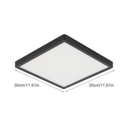 Goeco LED Ceiling Light 4500K 36W Square for Bathroom Bedroom Hallway in Black - thumbnail 5