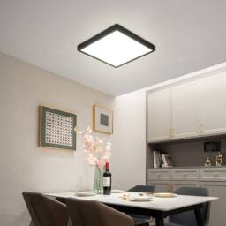 Goeco LED Ceiling Light 4500K 36W Square for Bathroom Bedroom Hallway in Black - thumbnail 3