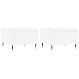 Berkfield Home Modern Coffee Tables 2 pcs White 50x46x35 cm Engineered Wood - Size: 50 x 46 x 35 cm - thumbnail 3