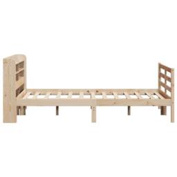 Berkfield Home Bed Frame with Headboard without Mattress 150x200 cm King Size in Light Tan - thumbnail 5