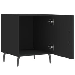 Berkfield Home Bedside Cabinets 2 pcs Black 40x40x50 cm Engineered Wood - Size: 40 x 40 x 50 cm - thumbnail 5