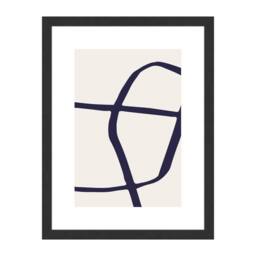 nielsen Velino Picture Frame 30x40cm - Glass Front & Abstract Poster Print in Black - Size: 30x40 cm - thumbnail 1