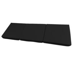 House of Home Fold Out Z Bed Single Size Chair Bed Folding Guest Sofa Black - thumbnail 2