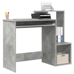 Berkfield Home Grey Computer Desk Concrete grey