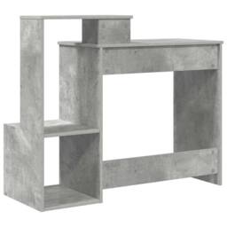 Berkfield Home Grey Computer Desk Concrete grey - thumbnail 8