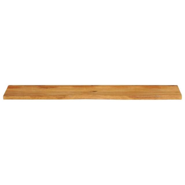 Berkfield Home Table Top Live Edge 140x40x3.8 cm Solid Wood Mango in Brown - image 1