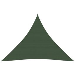 Berkfield Home Sunshade Sail 160 g/m ² Dark Green 4x4x4 m HDPE - thumbnail 1