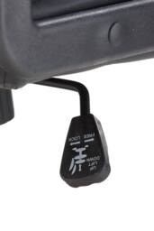 Living and Home Height-Adjustable Reclining Office Chair with Armrests and Tilt Function in Black - thumbnail 8