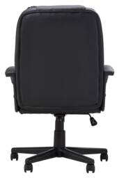 Living and Home Height-Adjustable Reclining Office Chair with Armrests and Tilt Function in Black - thumbnail 5