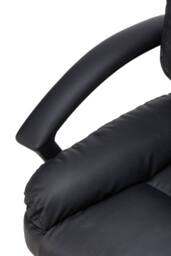 Living and Home Height-Adjustable Reclining Office Chair with Armrests and Tilt Function in Black - thumbnail 7