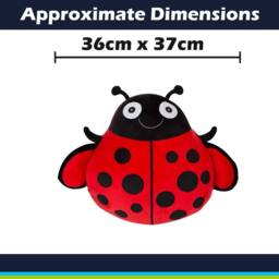 VFM e-Store Wall Decoration Plush Lady Bird Plush Gift Idea 36cm x 37cm Red X 1 - Size: 36 cm x 37 cm - thumbnail 2