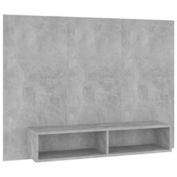 Berkfield Home Wall TV Cabinet Concrete Grey 120x23.5x90 cm Engineered Wood - thumbnail 1