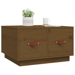 Berkfield Home Coffee Table Honey Brown 60x53x35 cm Solid Wood Pine - Size: 60 x 53 x 35 cm - thumbnail 4