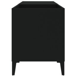 Berkfield Home Record Cabinet Black 84.5x38x48 cm Engineered Wood - thumbnail 6