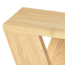 Levede Slim Side Table Storage Shelf Sofa End Accent Table Wooden 3 Tier in Natural - thumbnail 6