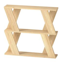 Levede Slim Side Table Storage Shelf Sofa End Accent Table Wooden 3 Tier in Natural