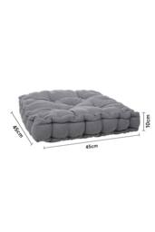Living and Home Garden Armchair Cotton-Linen Cushion Chair Pad with Handle in Dark Grey - thumbnail 9
