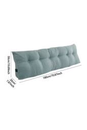 Living and Home Washable Headboard Wedge Pillow with Storage Pocket in Light Blue - Size: Large - thumbnail 8