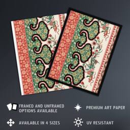 "Artery8 Owen Jones Ornamental Floral Motif Pattern Wall Art Print - Size: W12"" x H16""" - thumbnail 2