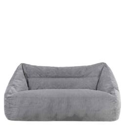icon Cecilia Jumbo Cord Giant Bean Bag Sofa in Grey - Size: Medium - thumbnail 4