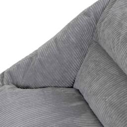 icon Cecilia Jumbo Cord Giant Bean Bag Sofa in Grey - Size: Medium - thumbnail 5