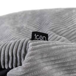 icon Cecilia Jumbo Cord Giant Bean Bag Sofa in Grey - Size: Medium - thumbnail 6