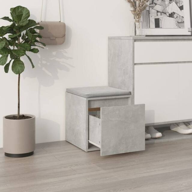 Berkfield Home Stylish Box Drawer Concrete Grey 40.5x40x40 cm Engineered Wood - image 1