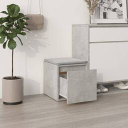Berkfield Home Stylish Box Drawer Concrete Grey 40.5x40x40 cm Engineered Wood - thumbnail 1