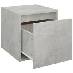 Berkfield Home Stylish Box Drawer Concrete Grey 40.5x40x40 cm Engineered Wood - thumbnail 6