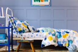 Wee Blue Bell 'Dreamer' Duvet Cover Set in Blue - Size: Single - thumbnail 2