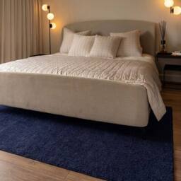 Kukoon Navy Washable Machine Shaggy Rug - Size: 120 cm x 170 cm - thumbnail 3