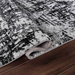 Desire Rugs Serenity Modern Abstract Lines Area Rug - Contemporary Style for Living Room, Bedroom or Hallway in Black - Size: 60 cm x 220 cm - thumbnail 9