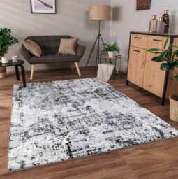 Desire Rugs Serenity Modern Abstract Lines Area Rug - Contemporary Style for Living Room, Bedroom or Hallway in Black - Size: 60 cm x 220 cm - thumbnail 6