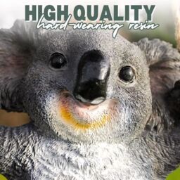 Marco Paul Swinging Koala Bear Resin Garden Ornament in Grey - thumbnail 5